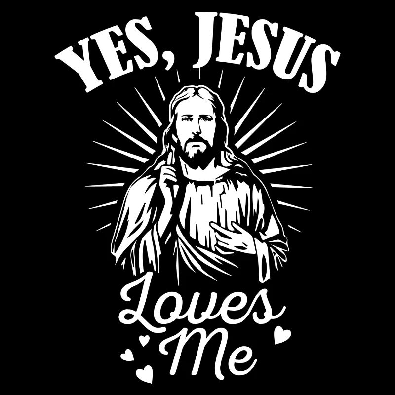 Jesus Design Ja Jesus liebt mich Geburtstagsgeschenkidee