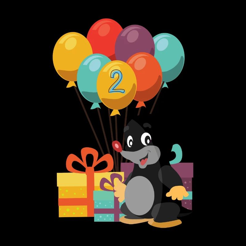Birthday I'm 2 Mole Two Years