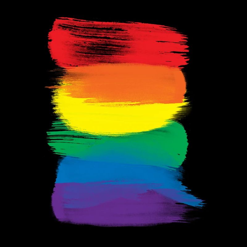 Pride paint strokes - Pride rainbow flag
