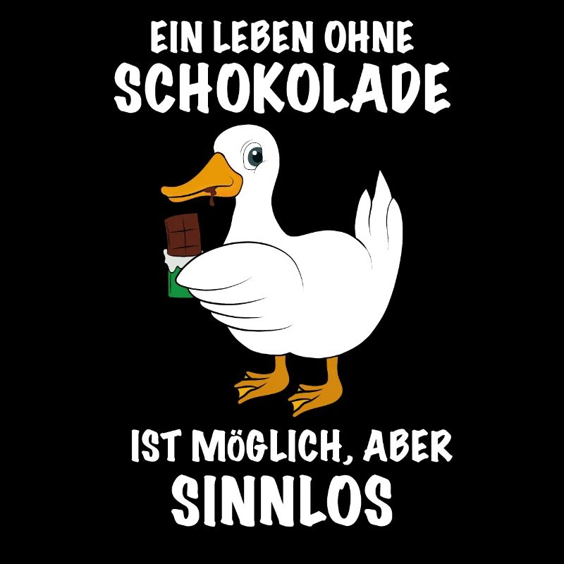 Ente mit Schokolade Spruch
