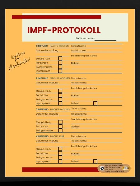 Vaccination protocol
