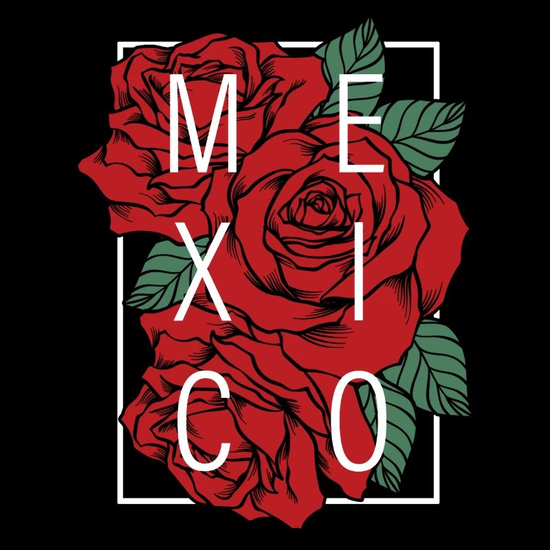 Mexique avec des roses