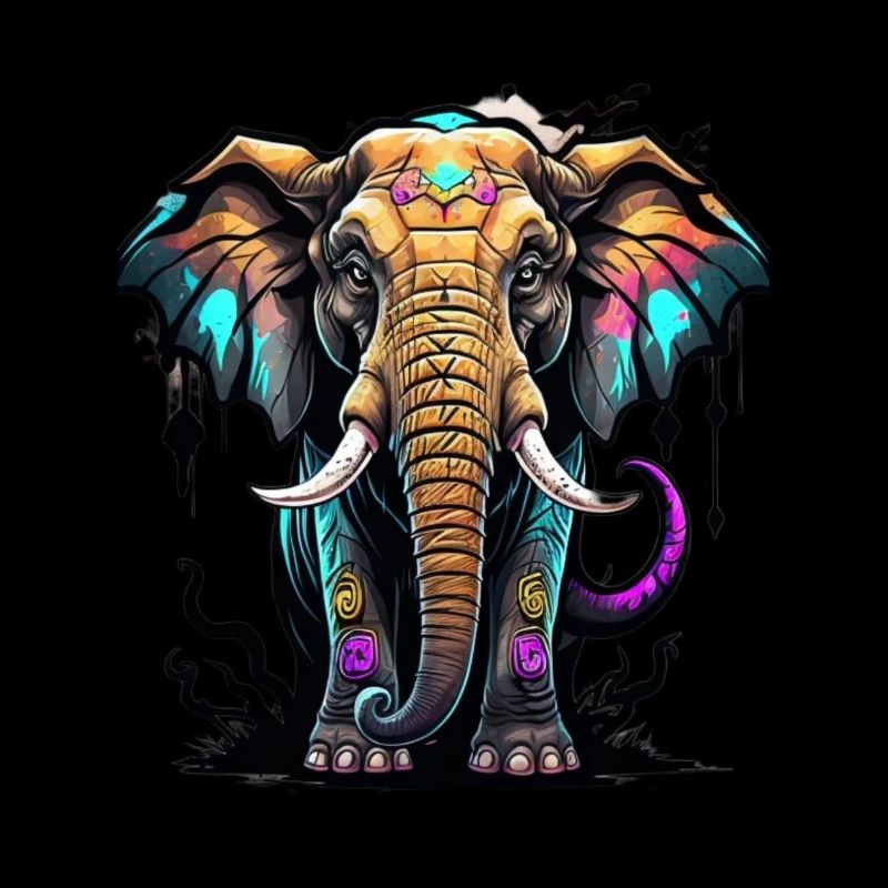 Graffiti Elefant