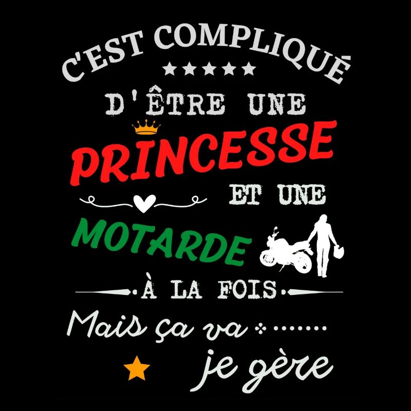 Princesse et motarde