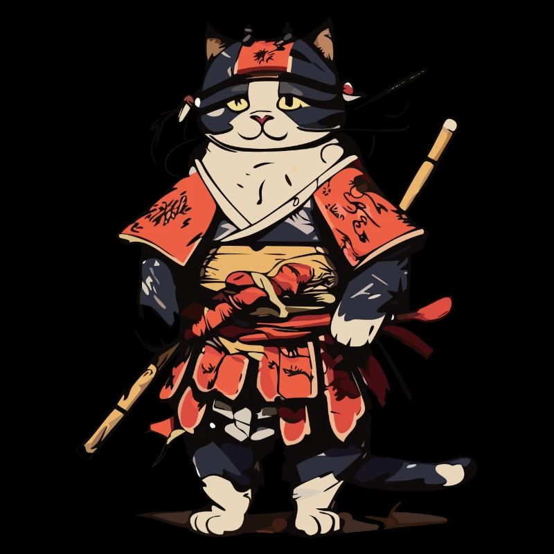 Chat samouraï
