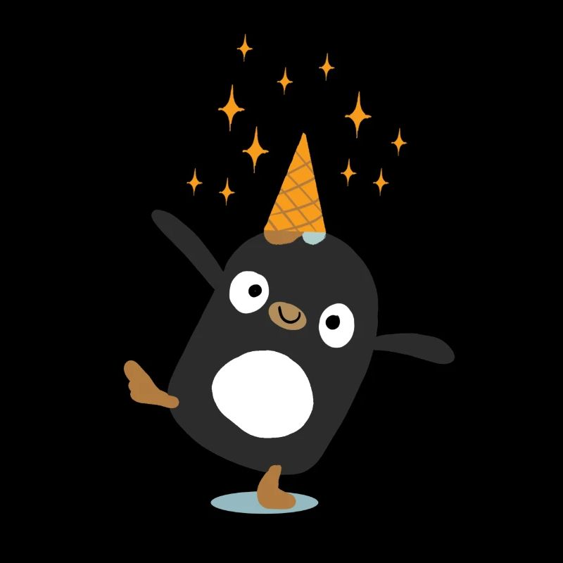 Pingouin licorne