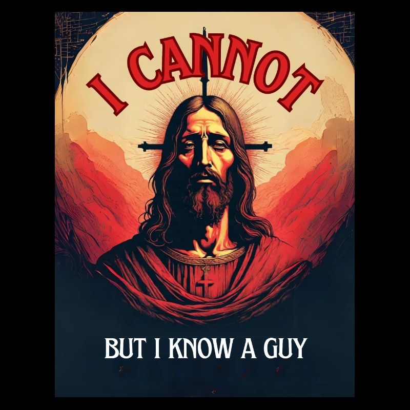 "I cannot but I know a Guy" religious humor, fun
