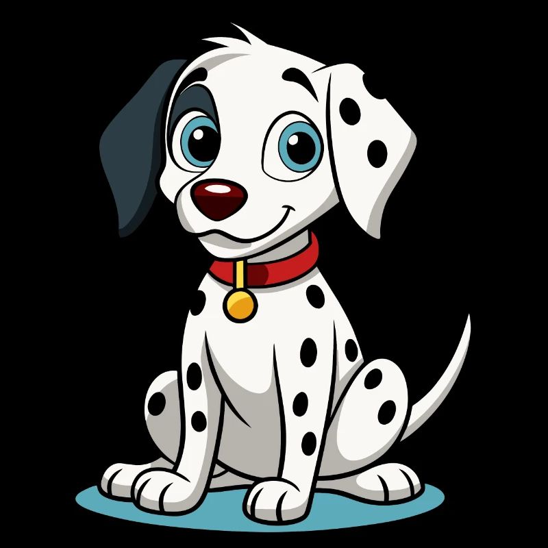 Curious Dalmatian Tilting Head Art