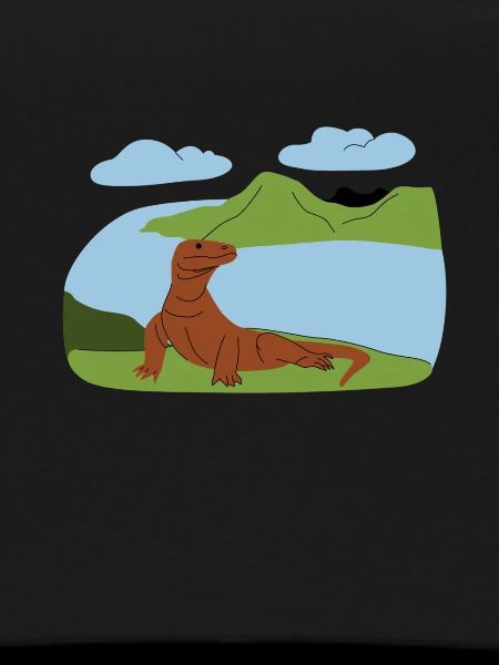 Majestic Komodo dragon