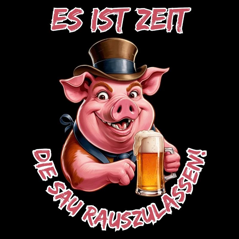 Il est temps de laisser sortir le cochon !-Cool party pig