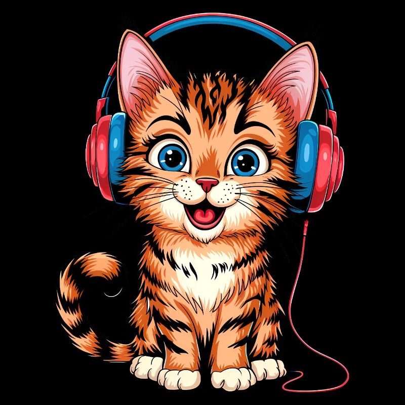 Headphone Kitten