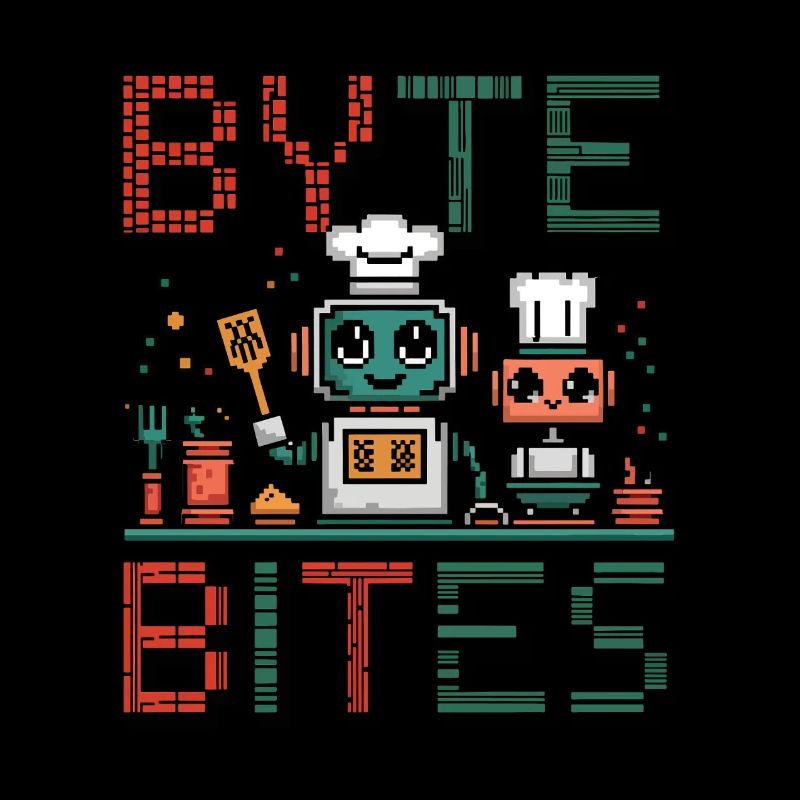 Byte Bites – Cute Pixel Robot Chefs Cooking Up Fun