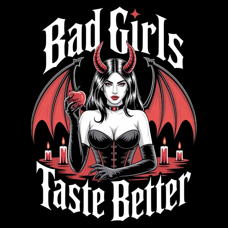 Bad Girls Taste Better! Goth Gothic Emo Baddie