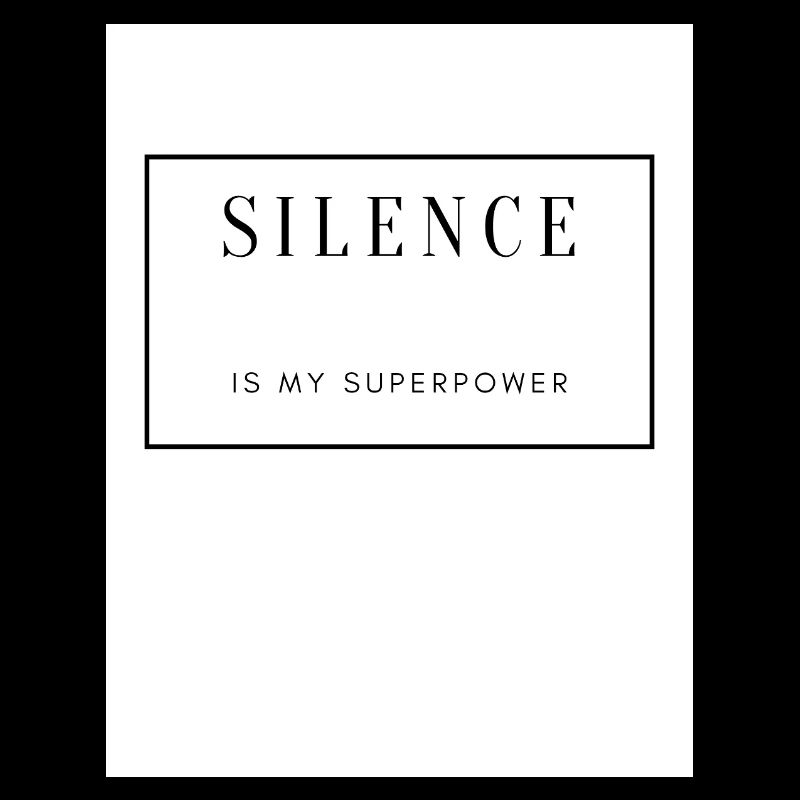 Silence, Force et Sérénité sur Textile