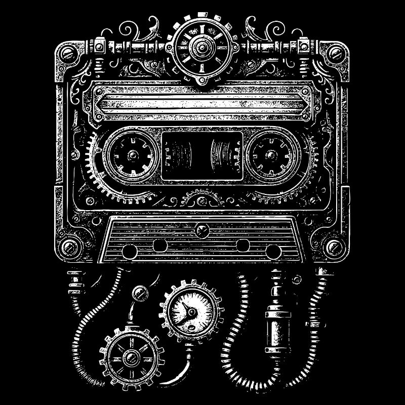 Steampunk Cassette Clockwork