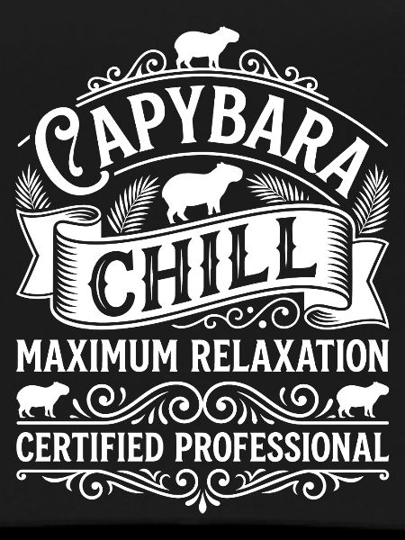 Ornement de chill capybara