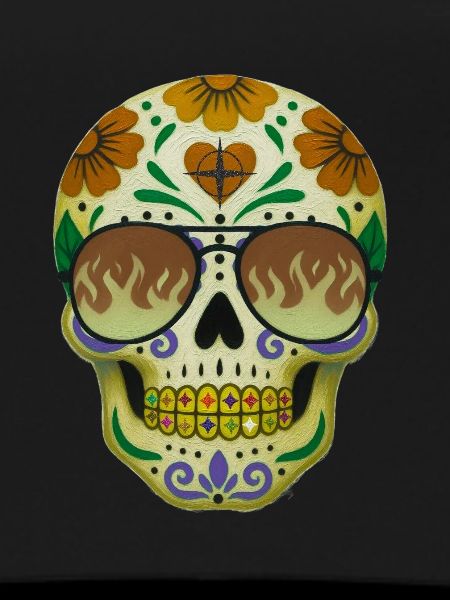 Cool skull t-shirt design.