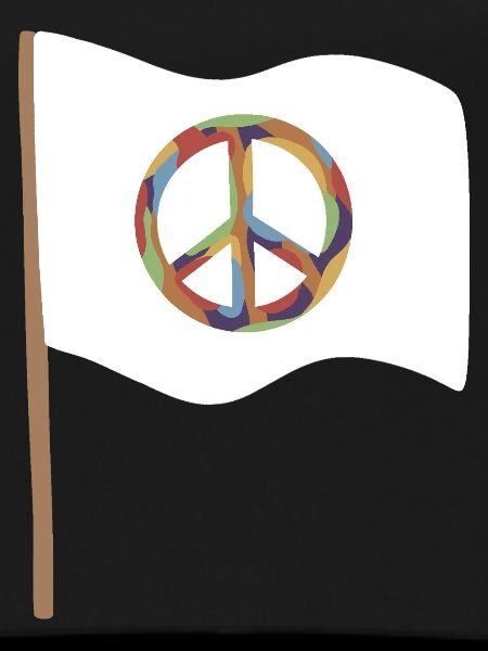Kaleido Peace Symbol Flag