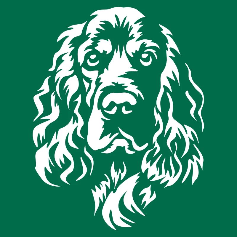 Englischer Cocker Spaniel Kopf "Black Edition"