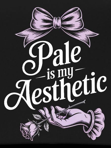 Pale Aesthetic Rose Bow