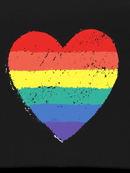 Herz Pride Regenbogen