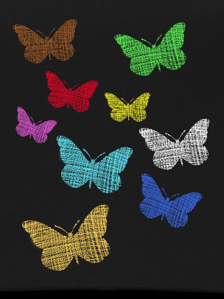 Neon Schmetterlinge 