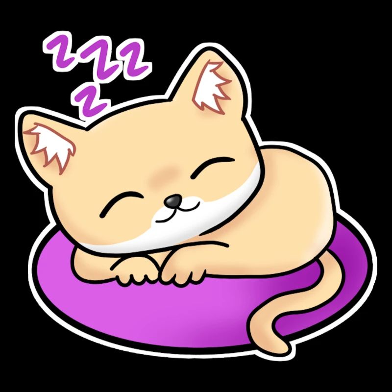 manqiwZzz Katze Schlafen Zzz Comic