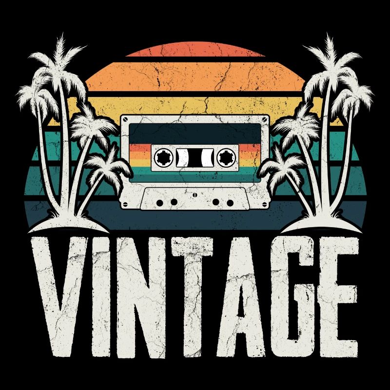 Bande cassette vintage RETRO