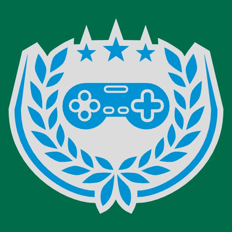 Controller Retro Sterne Lorbeerkranz