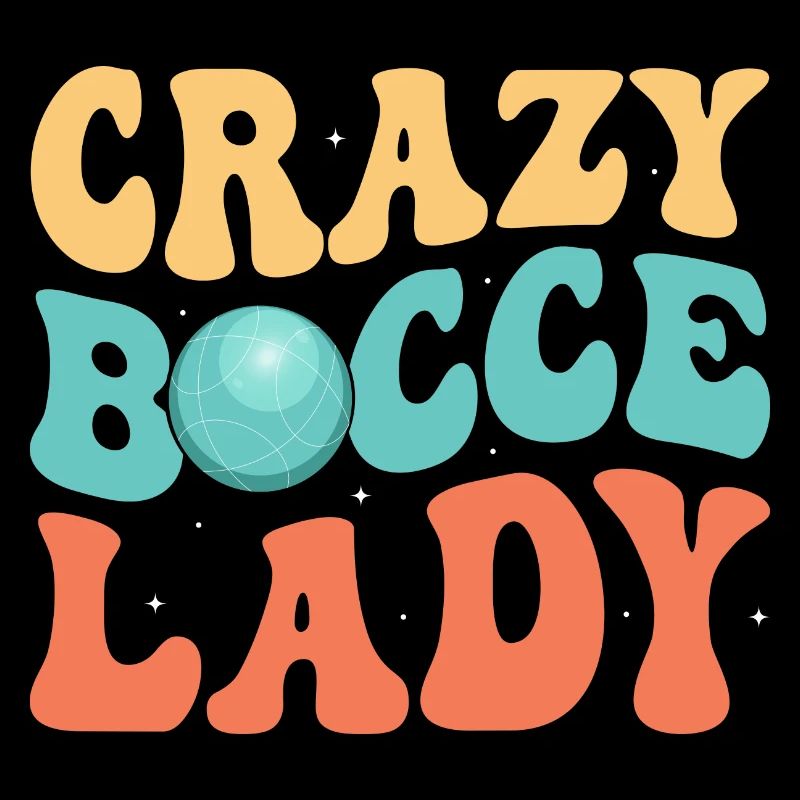Crazy Bocce Lady Petangue Team Player