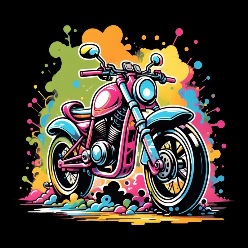 Motorrad - Biker - Graffiti