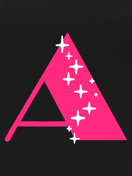 Letter A Glitter