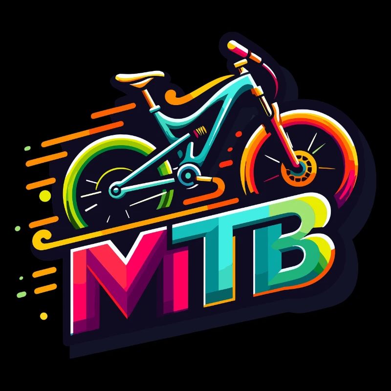 Mountainbike design MTB - dynamisch und bunt