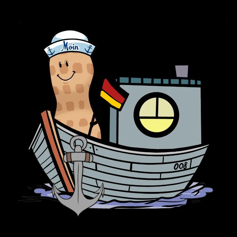Ahoy Moin Allemagne marin marin drapeau