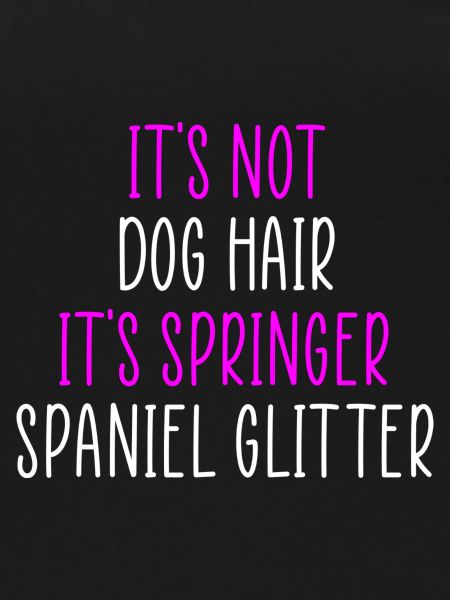 Springer spaniel glitter