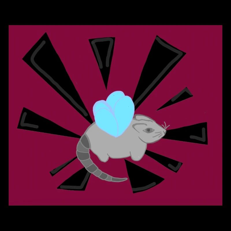 Ratte mit Flügeln