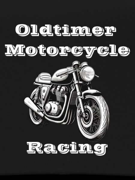 Oldtimer Motorcycle Racing white