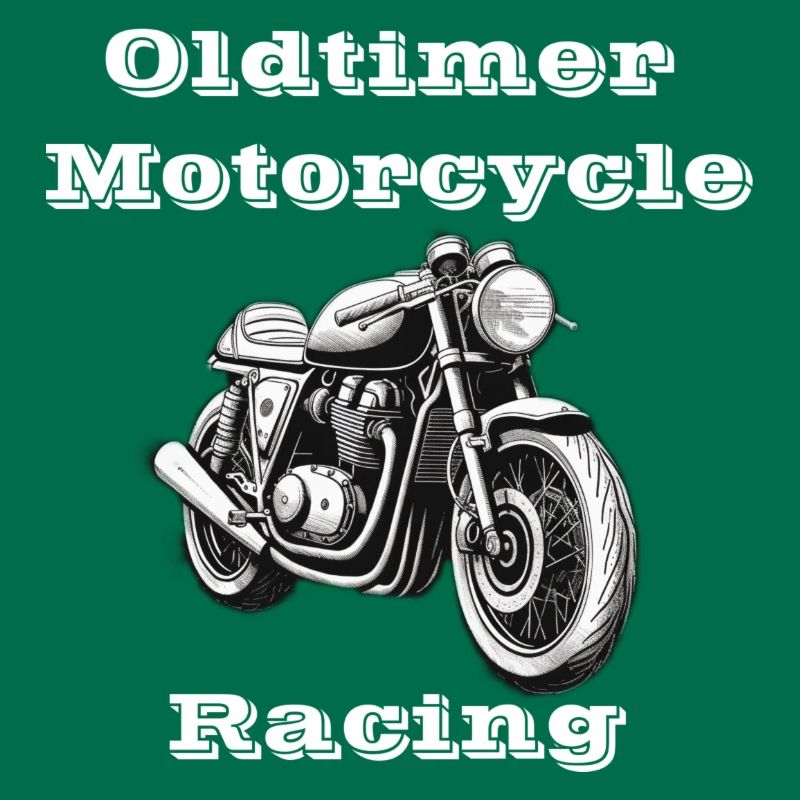 Oldtimer Motorcycle Racing blanc