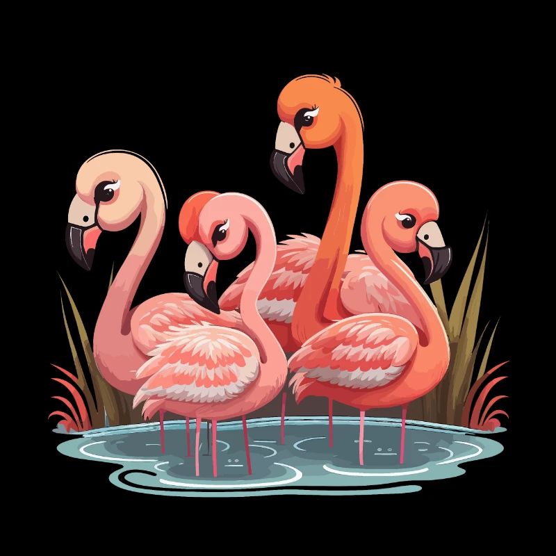 Flamingo-Flock