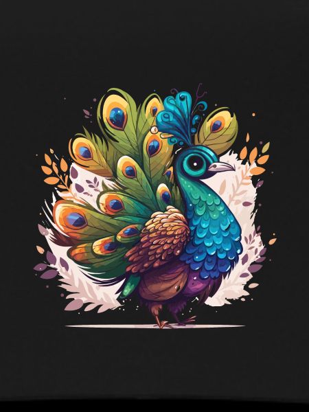 Peacock in full display