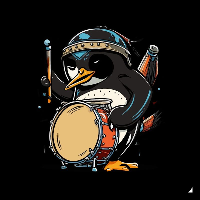 Drummer Penguin