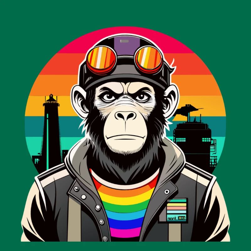 Diversité dans les vibrations : le singe moderne-rétro