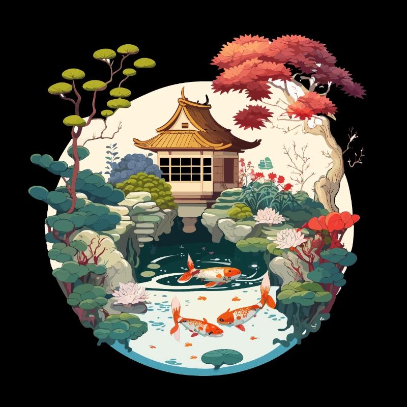Harmonie der Natur: Eine digitale Kunst aus Tradition