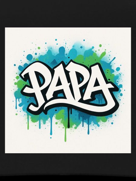 Graffiti Style Dad Illustration