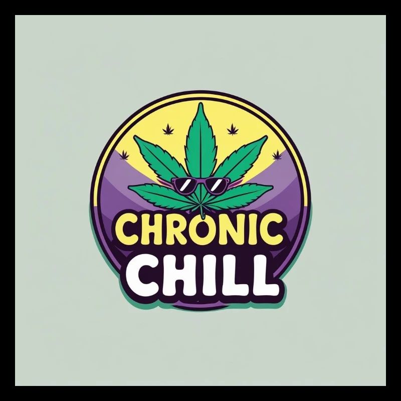Chronic Chill Cannabis Leaf Logo
