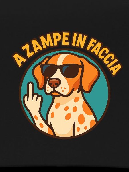 With paws in the face