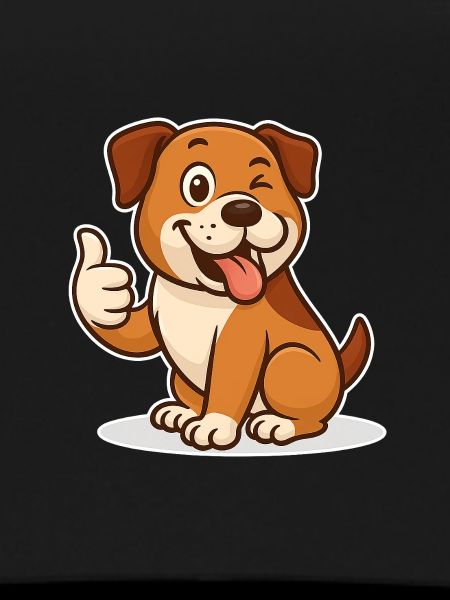 Happy Dog Thumbs Up