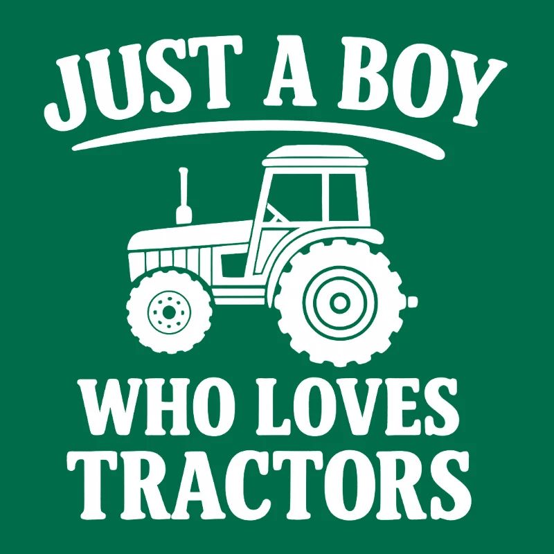 Juste un garçon qui aime les tracteurs