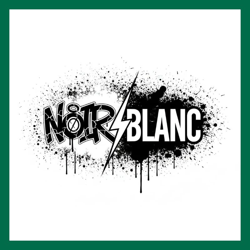 North White Graffiti Flash