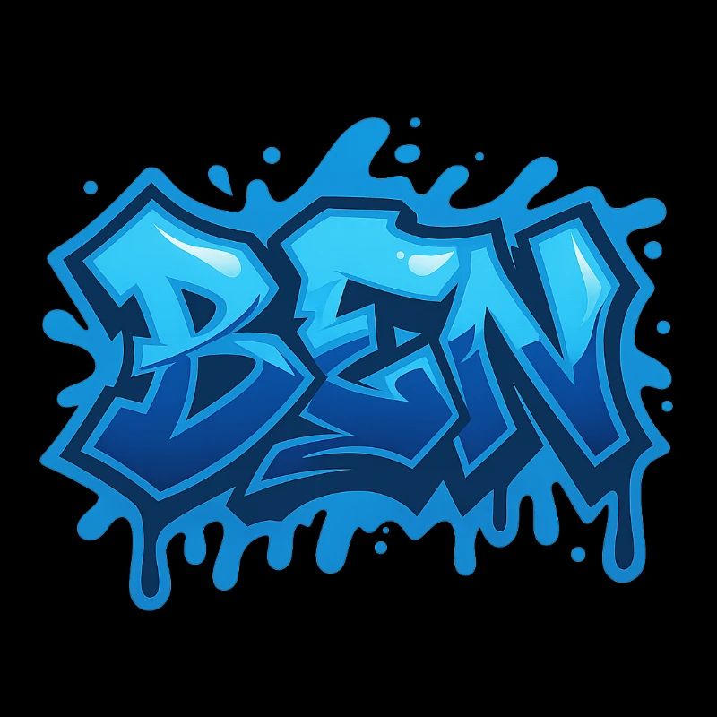 Graffiti  BEN Prénom cadeau idéal imprimable sur t